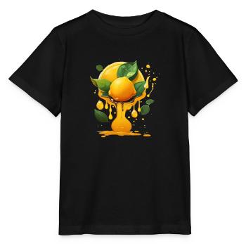 Zitrone - Stanley/Stella Kinder T-Shirt MINI CREATOR  - Schwarz - Vorne - Mikhail (115cm)