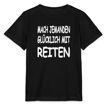 Reiten - Stanley/Stella Kinder T-Shirt MINI CREATOR  - Schwarz - Vorne - Mikhail (115cm)