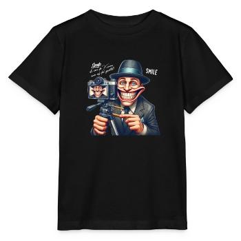 CamGlee - Immer im Fokus Edition - Stanley/Stella Kinder T-Shirt MINI CREATOR  - Schwarz - Vorne - Mikhail (115cm)