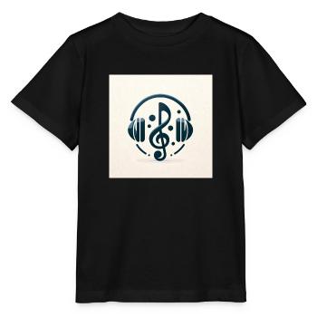 Élégance mélodique - T-shirt bio MINI CREATOR Stanley/Stella Enfant - noir - Devant - Mikhail (115cm)