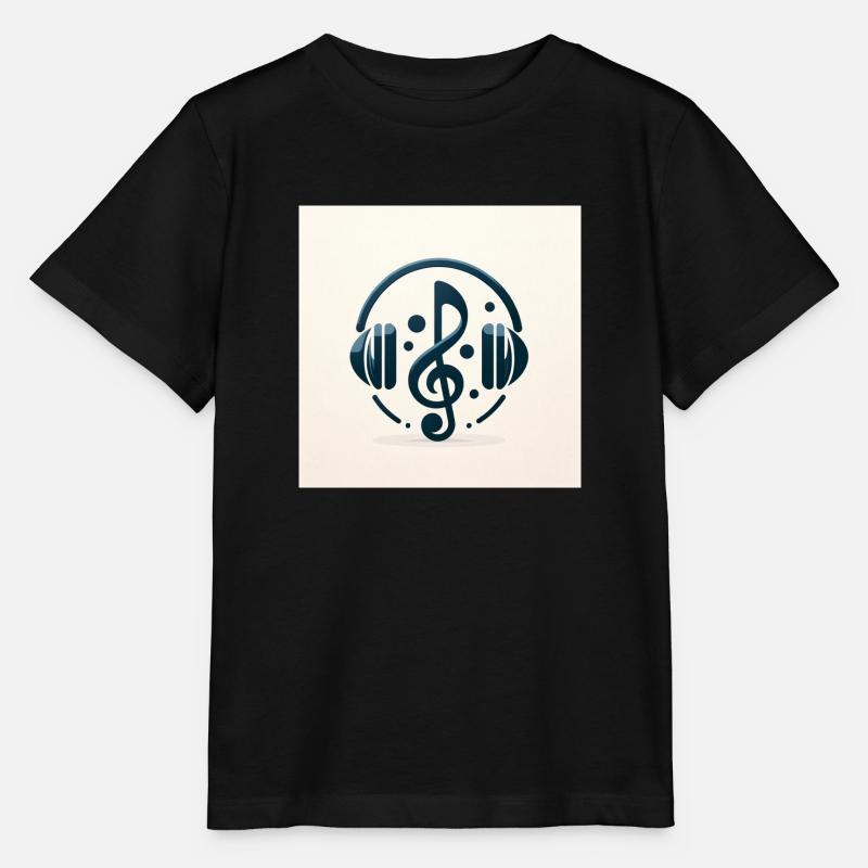 Élégance mélodique - T-shirt bio MINI CREATOR Stanley/Stella Enfant - noir