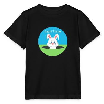 Happy Easter Bunny - Stanley/Stella MINI CREATOR Kids’ T-Shirt - black - Front - Mikhail (115cm)