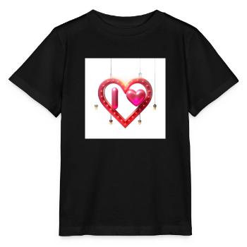Valantine Love - Stanley/Stella MINI CREATOR Kids’ T-Shirt - black - Front - Mikhail (115cm)