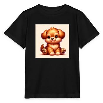 Puppy - Stanley/Stella MINI CREATOR Kids’ T-Shirt - black - Front - Mikhail (115cm)