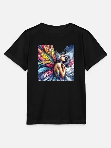 Flügel der Schmetterlingsfee - Stanley/Stella Kinder T-Shirt MINI CREATOR - Schwarz