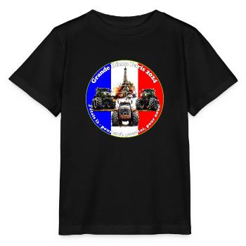 La souveraineté nationale appartient au peuple - T-shirt bio MINI CREATOR Stanley/Stella Enfant - noir - Devant - Mikhail (115cm)