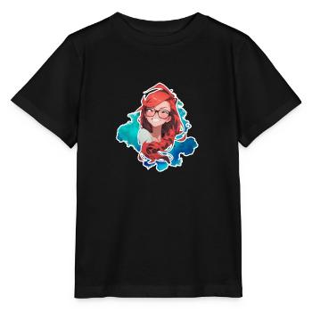 Madame Soline chipie - T-shirt bio MINI CREATOR Stanley/Stella Enfant - noir - Devant - Mikhail (115cm)