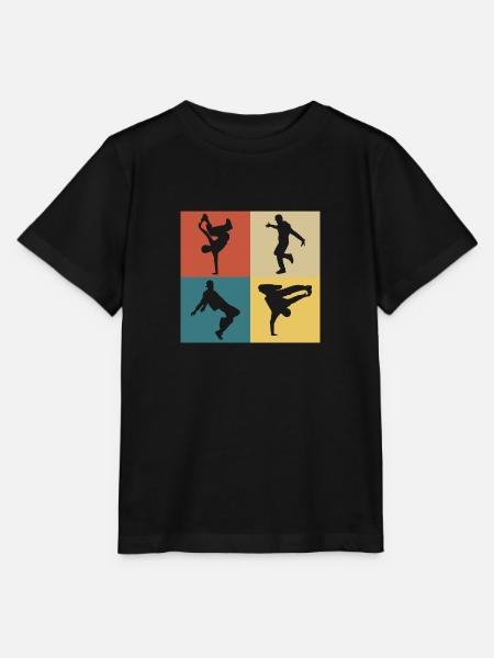 hip hop vintage rétro - T-shirt bio MINI CREATOR Stanley/Stella Enfant - noir