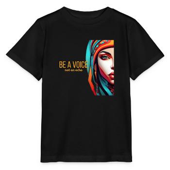 Soyez une voix - T-shirt bio MINI CREATOR Stanley/Stella Enfant - noir - Devant - Mikhail (115cm)