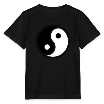 Authentischer Yin-Yang-Grafikdruck - Stanley/Stella Kinder T-Shirt MINI CREATOR  - Schwarz - Vorne - Mikhail (115cm)