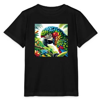 Parrot - Stanley/Stella MINI CREATOR Kids’ T-Shirt - black - Front - Mikhail (115cm)