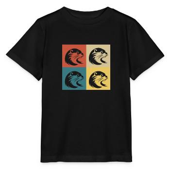 Retro Vintage Otter - Stanley/Stella MINI CREATOR Kids’ T-Shirt - black - Front - Mikhail (115cm)