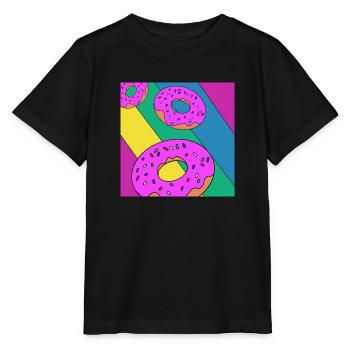Donut - T-shirt bio MINI CREATOR Stanley/Stella Enfant - noir - Devant - Mikhail (115cm)