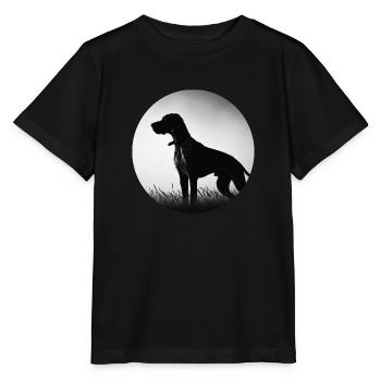 German shorthaired pointer - Stanley/Stella MINI CREATOR Kids’ T-Shirt - black - Front - Mikhail (115cm)
