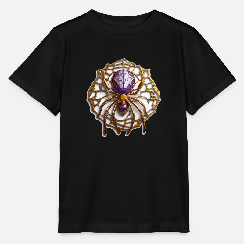 Spinne - Stanley/Stella Kinder T-Shirt MINI CREATOR - Schwarz