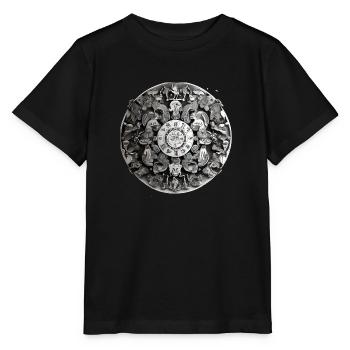 Mandala - T-shirt bio MINI CREATOR Stanley/Stella Enfant - noir - Devant - Mikhail (115cm)
