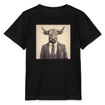Business Bull - Stanley/Stella MINI CREATOR Kids’ T-Shirt - black - Front - Mikhail (115cm)