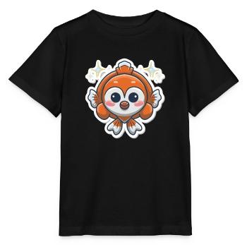 Clownfish Lover - Stanley/Stella MINI CREATOR Kids’ T-Shirt - black - Front - Mikhail (115cm)