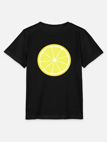 Zitronenscheibe - Stanley/Stella Kinder T-Shirt MINI CREATOR  - Schwarz