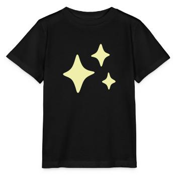 Sparkles Yellow - Stanley/Stella MINI CREATOR Kids’ T-Shirt - black - Front - Mikhail (115cm)