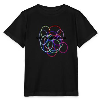 Circles - Stanley/Stella MINI CREATOR Kids’ T-Shirt - black - Front - Mikhail (115cm)