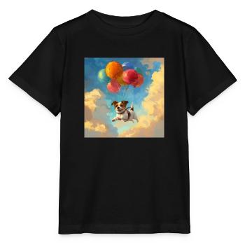 Ballon Terrier - Stanley/Stella Kinder T-Shirt MINI CREATOR  - Schwarz - Vorne - Mikhail (115cm)