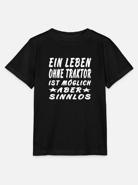 Traktor - Stanley/Stella Kinder T-Shirt MINI CREATOR - Schwarz
