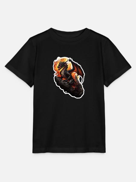 Drache - Stanley/Stella Kinder T-Shirt MINI CREATOR  - Schwarz