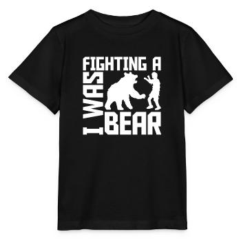 Je me battais contre une chirurgie d’ours Blessure au bras cassé - T-shirt bio MINI CREATOR Stanley/Stella Enfant - noir - Devant - Mikhail (115cm)