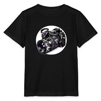 Appareil photo numérique analogique - T-shirt bio MINI CREATOR Stanley/Stella Enfant - noir - Devant - Mikhail (115cm)