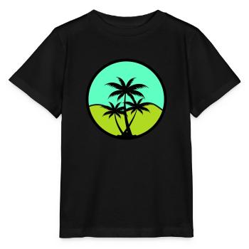 palmen - Stanley/Stella Kinder T-Shirt MINI CREATOR  - Schwarz - Vorne - Mikhail (115cm)