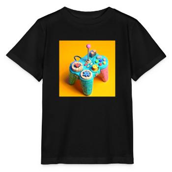Joystick 11 - Stanley/Stella Kinder T-Shirt MINI CREATOR  - Schwarz - Vorne - Mikhail (115cm)