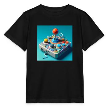Joystick 8 - Stanley/Stella Kinder T-Shirt MINI CREATOR  - Schwarz - Vorne - Mikhail (115cm)