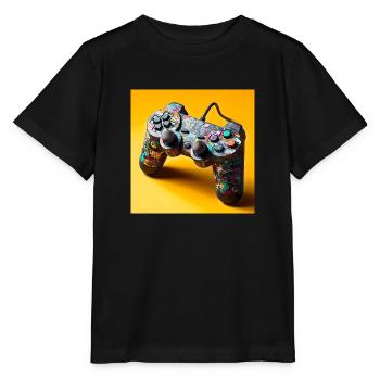 Joystick 4 - Stanley/Stella Kinder T-Shirt MINI CREATOR  - Schwarz - Vorne - Mikhail (115cm)