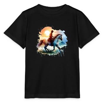 Cowboy Styles - Stanley/Stella MINI CREATOR Kids’ T-Shirt - black - Front - Mikhail (115cm)