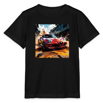 Rally Raid #2 - T-shirt bio MINI CREATOR Stanley/Stella Enfant - noir - Devant - Mikhail (115cm)