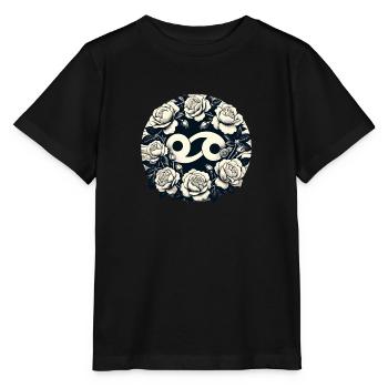 Krebs Tierkreiszeichen Symbol - Stanley/Stella Kinder T-Shirt MINI CREATOR  - Schwarz - Vorne - Mikhail (115cm)