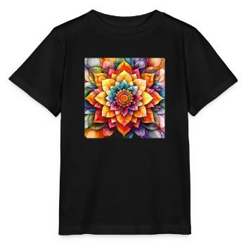 Mandala Time 2 - Stanley/Stella Kinder T-Shirt MINI CREATOR  - Schwarz - Vorne - Mikhail (115cm)
