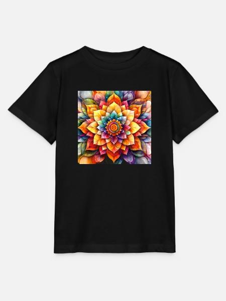 Mandala Time 2 - Stanley/Stella Kinder T-Shirt MINI CREATOR  - Schwarz