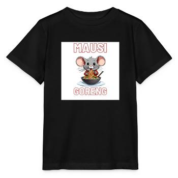 Mausi-Goreng - Stanley/Stella Kinder T-Shirt MINI CREATOR  - Schwarz - Vorne - Mikhail (115cm)