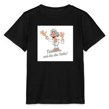 Crazy Aunt - Stanley/Stella MINI CREATOR Kids’ T-Shirt - black - Front - Mikhail (115cm)