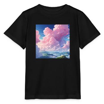 Anime rosa Wolken - Stanley/Stella Kinder T-Shirt MINI CREATOR  - Schwarz - Vorne - Mikhail (115cm)