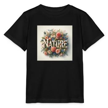 NATURE - Natur - Stanley/Stella Kinder T-Shirt MINI CREATOR  - Schwarz - Vorne - Mikhail (115cm)