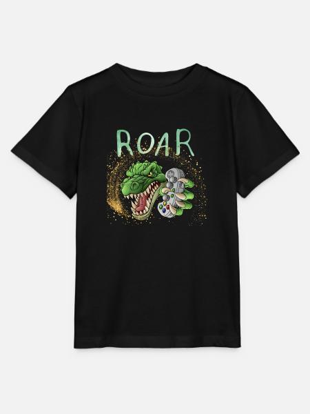 Roar T-rex - Stanley/Stella Kinder T-Shirt MINI CREATOR  - Schwarz
