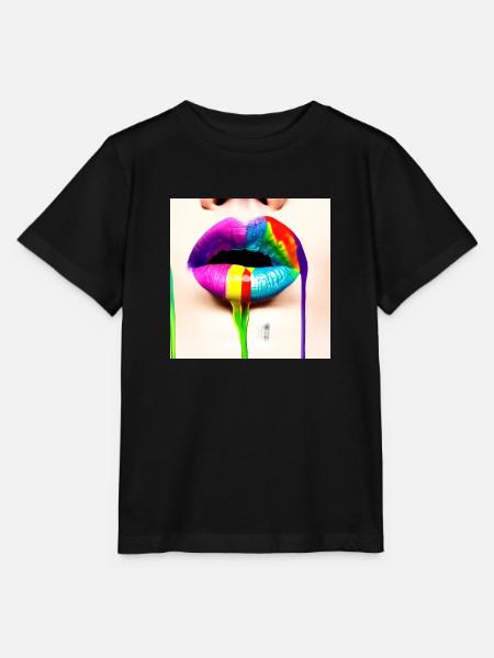 Rainbowkissmund 18 - Stanley/Stella Kinder T-Shirt MINI CREATOR - Schwarz