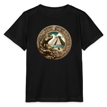 The prehistoric times of the Maya - Stanley/Stella MINI CREATOR Kids’ T-Shirt - black - Front - Mikhail (115cm)