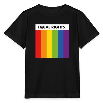 Flagge für Gleichberechtigung - Stanley/Stella Kinder T-Shirt MINI CREATOR  - Schwarz - Vorne - Mikhail (115cm)