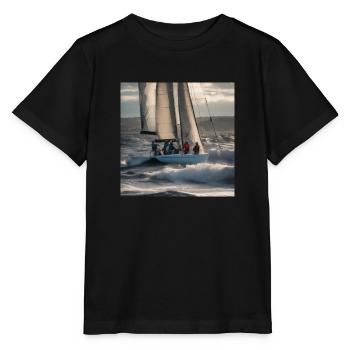Bravery on the High Seas: Seafarers' Day - Stanley/Stella MINI CREATOR Kids’ T-Shirt - black - Front - Mikhail (115cm)
