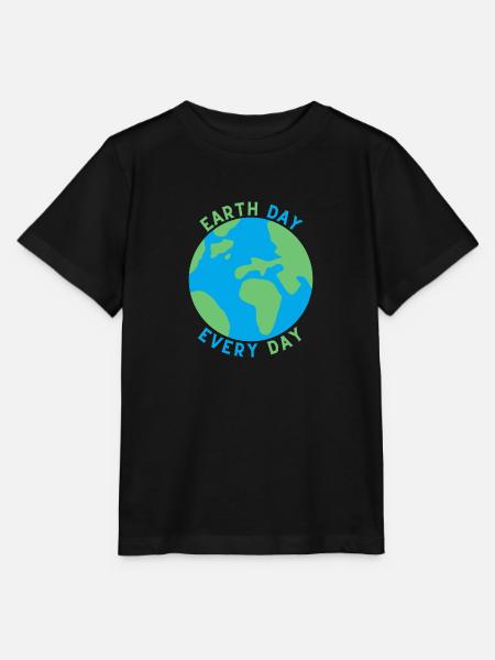 Earth Day Every Day - Stanley/Stella Kinder T-Shirt MINI CREATOR - Schwarz