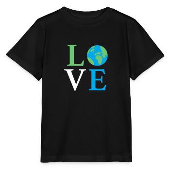 Love Earth - Stanley/Stella MINI CREATOR Kids’ T-Shirt - black - Front - Mikhail (115cm)